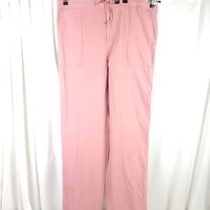 NWT VTG Paul Fredrick Drawstring Chino Pants Men 35x34 Pink Red
